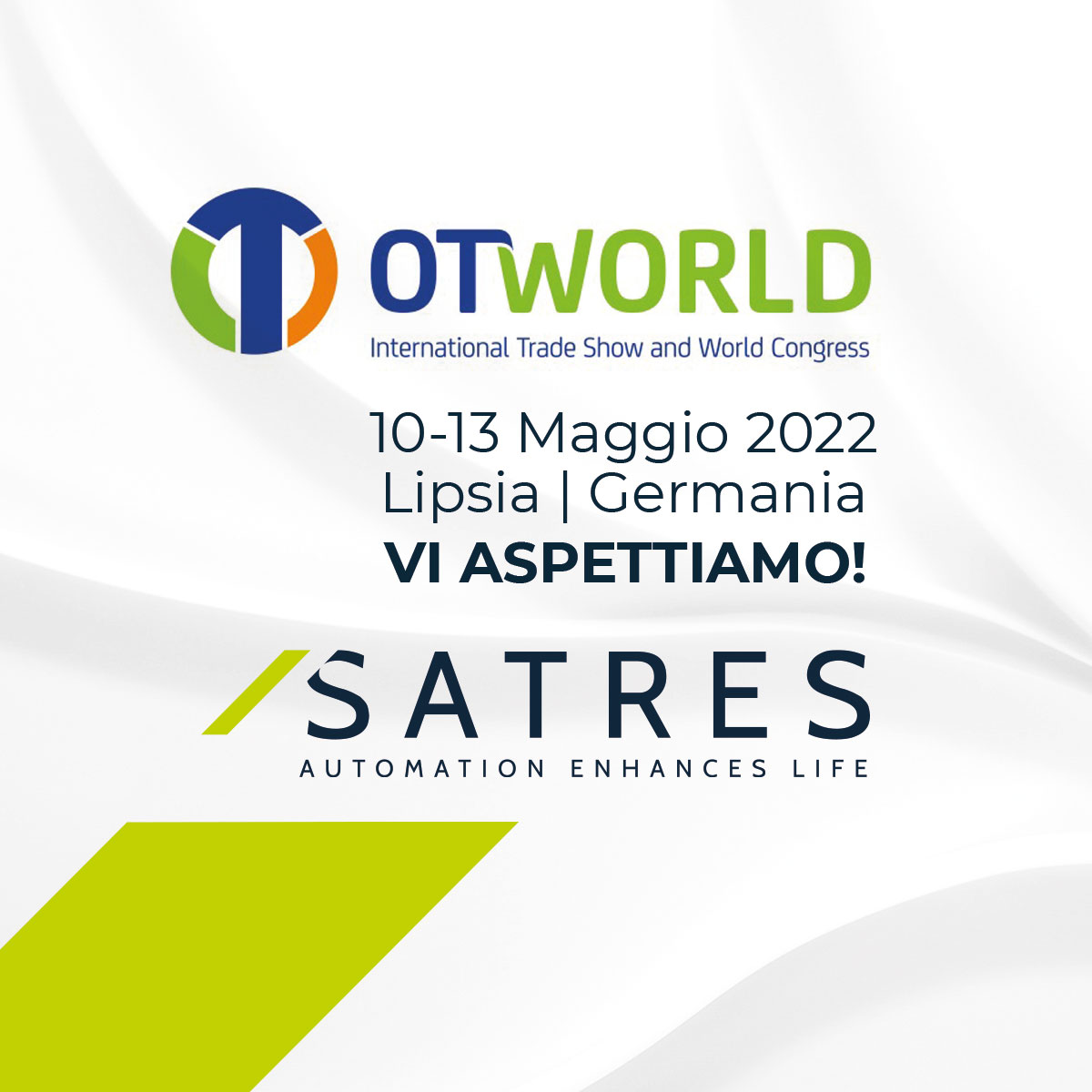 Fiera OTWorld di Lipsia | 10 – 13 Maggio 2022 [SATRES]